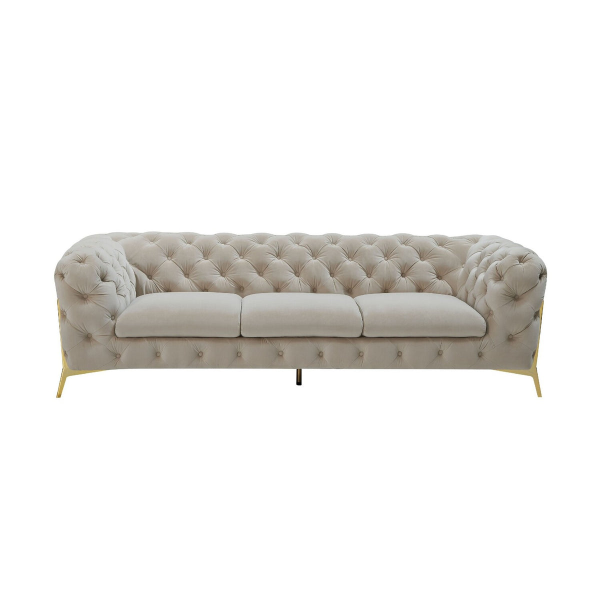 Beige Velour Sofa C637976