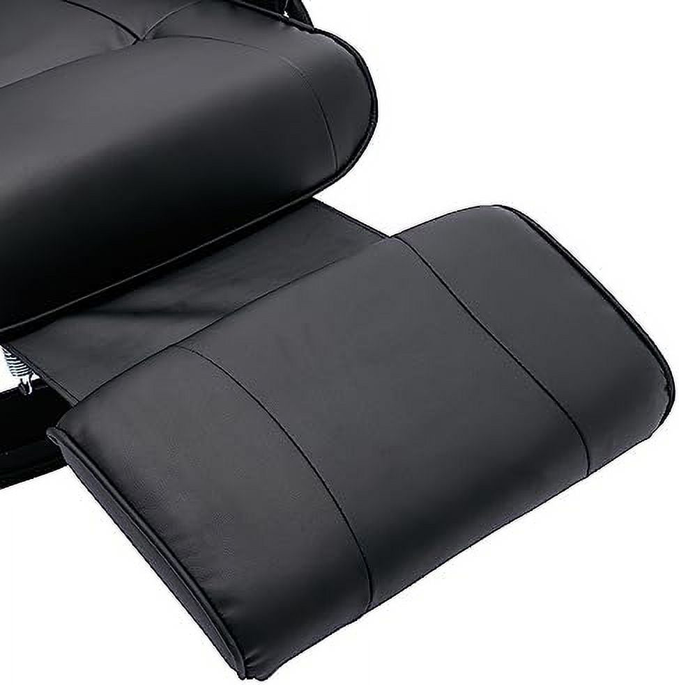 Grey PU Leather Recliner Chair with Footrest T74098