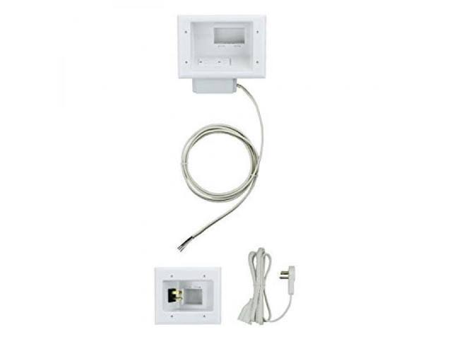 Flat Panel TV Cable Organizer Kit with Power Solution S164760