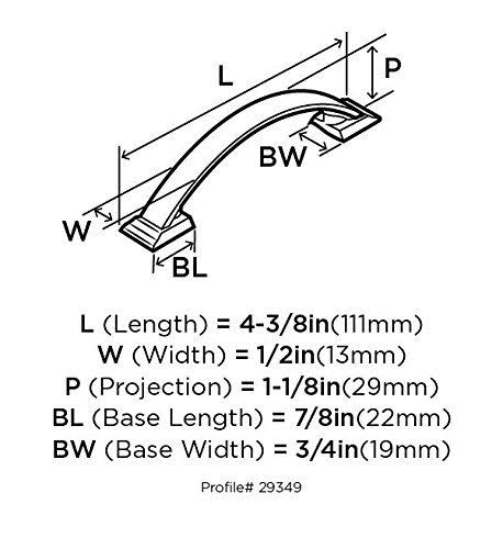 Satin Nickel Cabinet Pull - 10 Pack O766