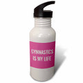 Pink White 21 oz Sports Water Bottle F525