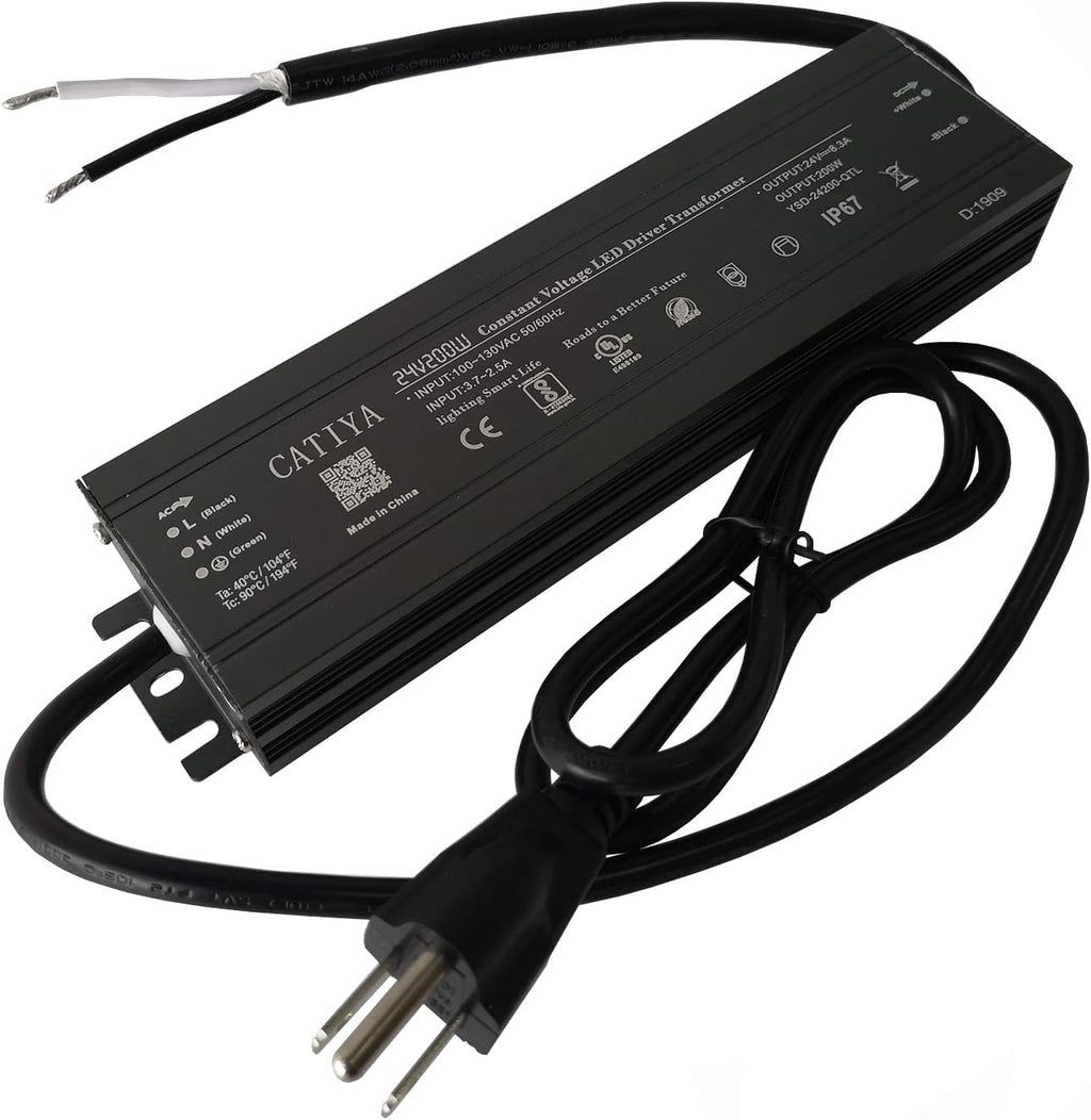 24V 200W LED Driver Transformer, IP67 Waterproof Constant Voltage Power Supply A79445