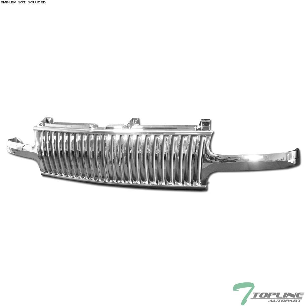 Chrome Front Hood Bumper Grill Grille ABS For Chevy Silverado Tahoe Suburban R5664