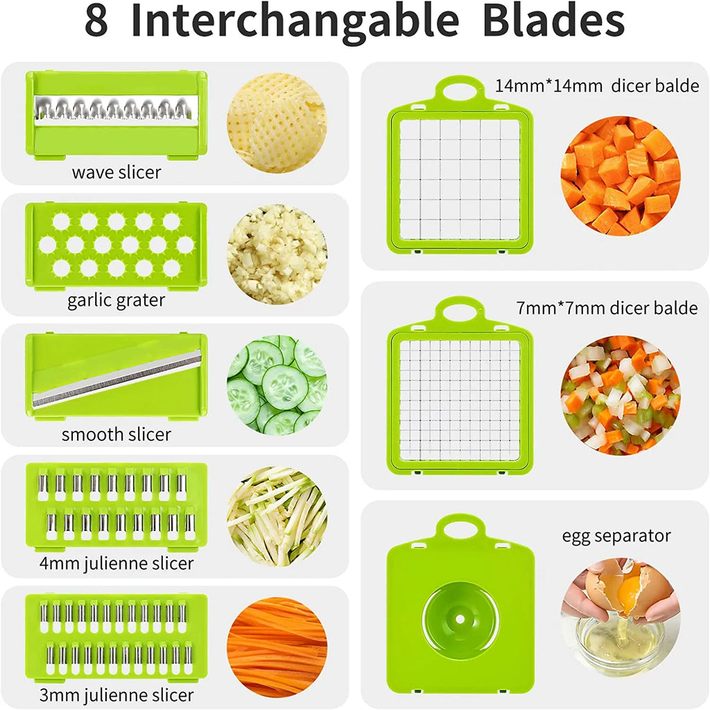 13-in-1 Vegetable & Fruit Chopper with Colander Container E2912