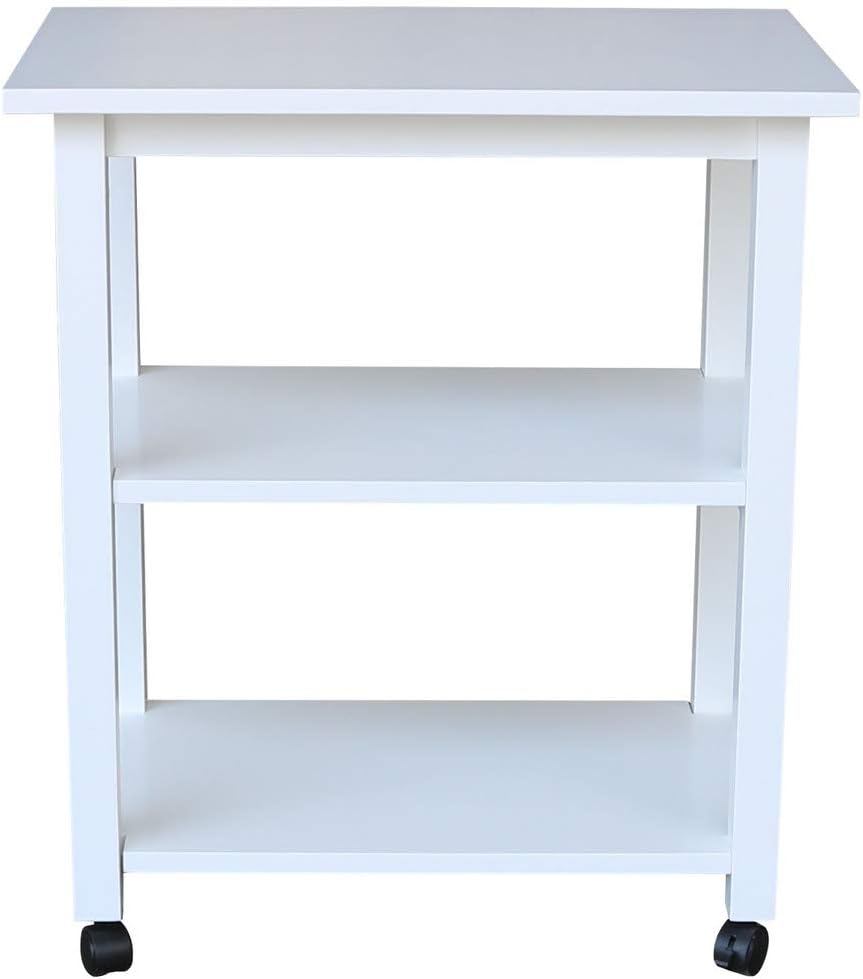 White Microwave Cart A7476