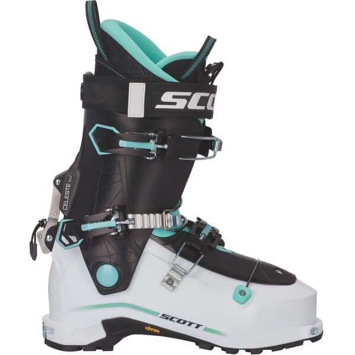 White/Mint Green Ski Boot K719