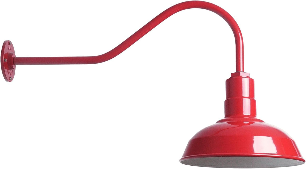 Matte Black Gooseneck Barn Light D103