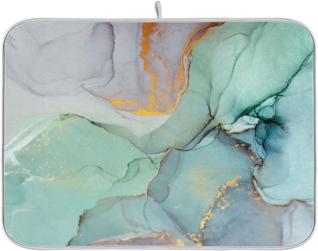 Abstract Marble Dish Drying Mat, 18x24Inch A751247