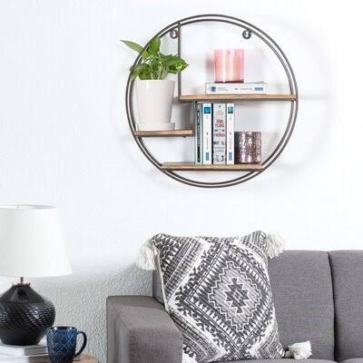 3 Piece Mango Wood Accent Shelf P481494