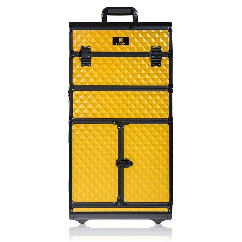 Gold Rolling Train Case Trolley Case B572286