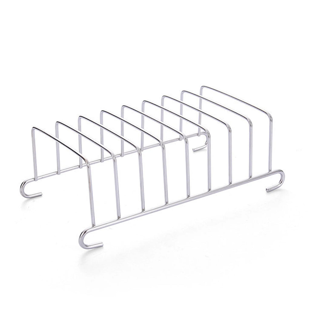 10Pcs Air Fryer Accessory Kit Frying Baking Pan Rack Pizza Tray Metal Holder Bread Bracket Cupcake Mould Set H63513