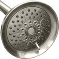 Brushed Nickel 5 inch Adjustable High Pressure Shower Head, Pack of 2 J30406
