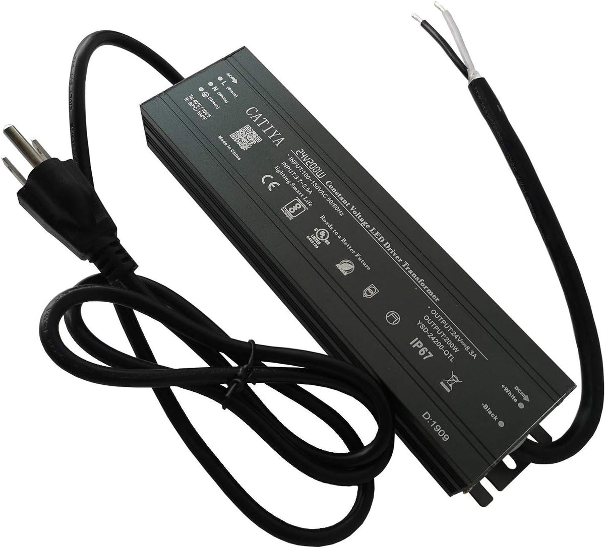 24V 200W LED Driver Transformer, IP67 Waterproof Constant Voltage Power Supply A79445