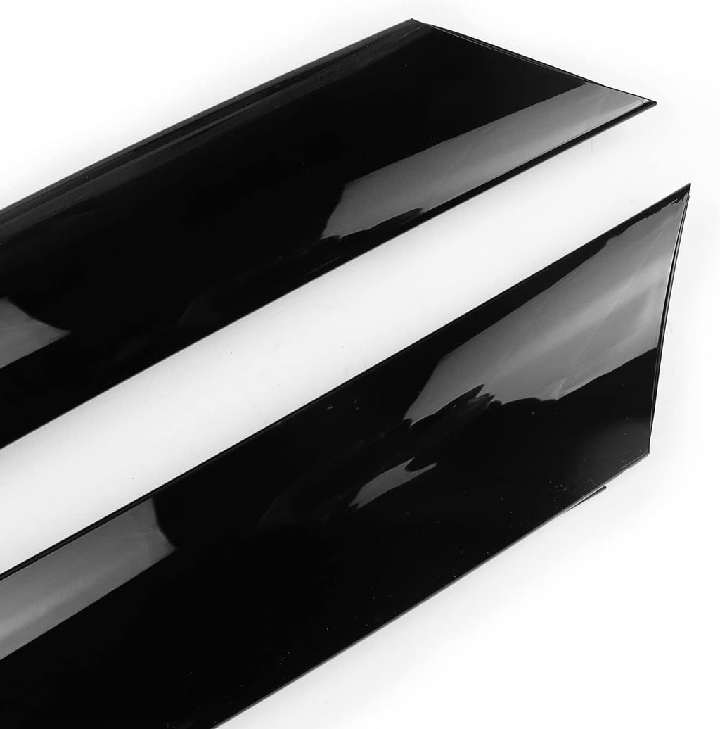 Gloss Black Windshield Pillar Trim Panel Molding Pack of 2 J481