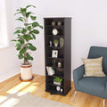 Black Two-Sided Spinning Tower Storage Cabinet J64978
