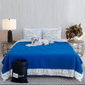Gray 3 Layer Reversible Pet Proof Throw Blanket R849