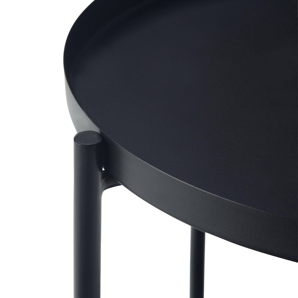 Cream Metal End Table Z10400