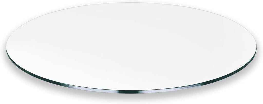 Clear 20x22 Round Tempered Glass Table Top G25574