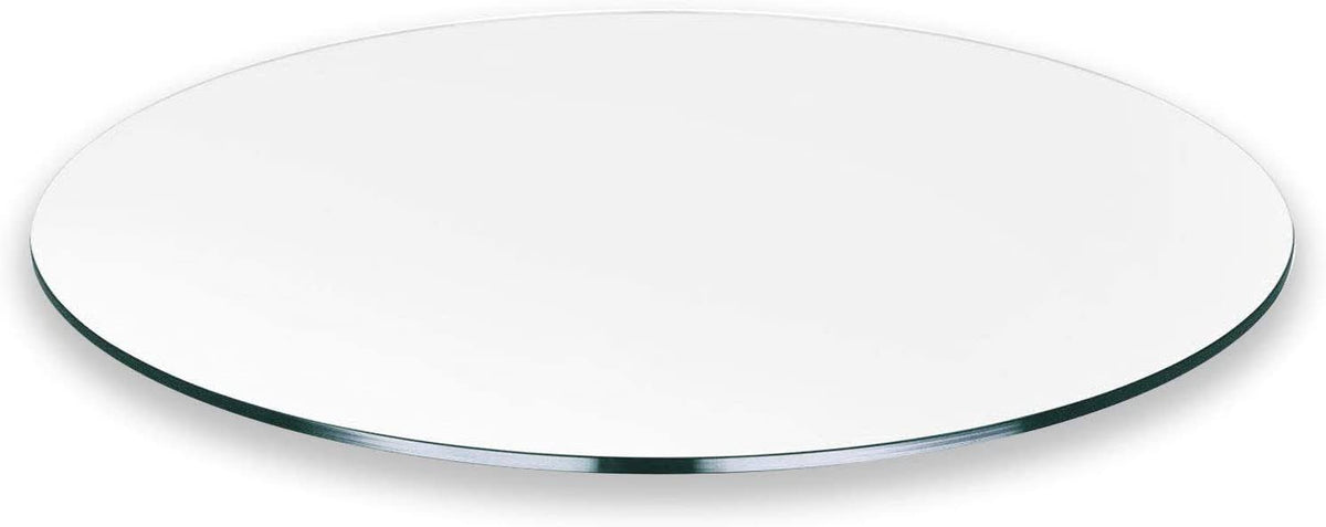 Clear 20x22 Round Tempered Glass Table Top G25574