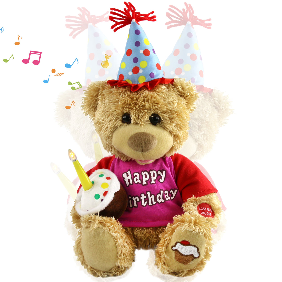Brown 11'' Animated Stuffed Animal Singing Plush Toy W18479