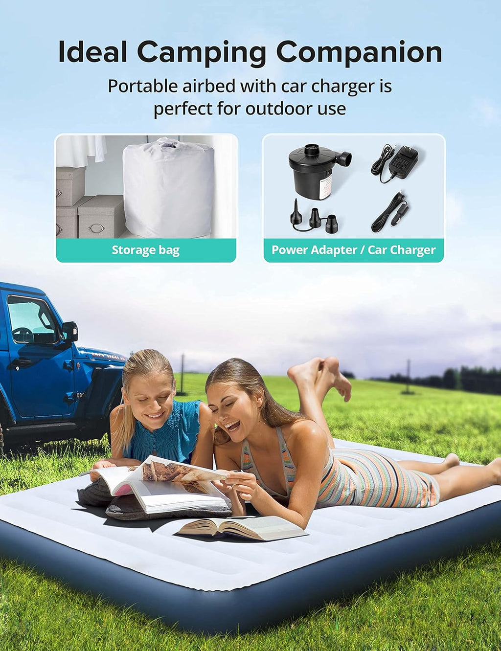 Queen Size Inflatable Air Mattress with Pump L5112