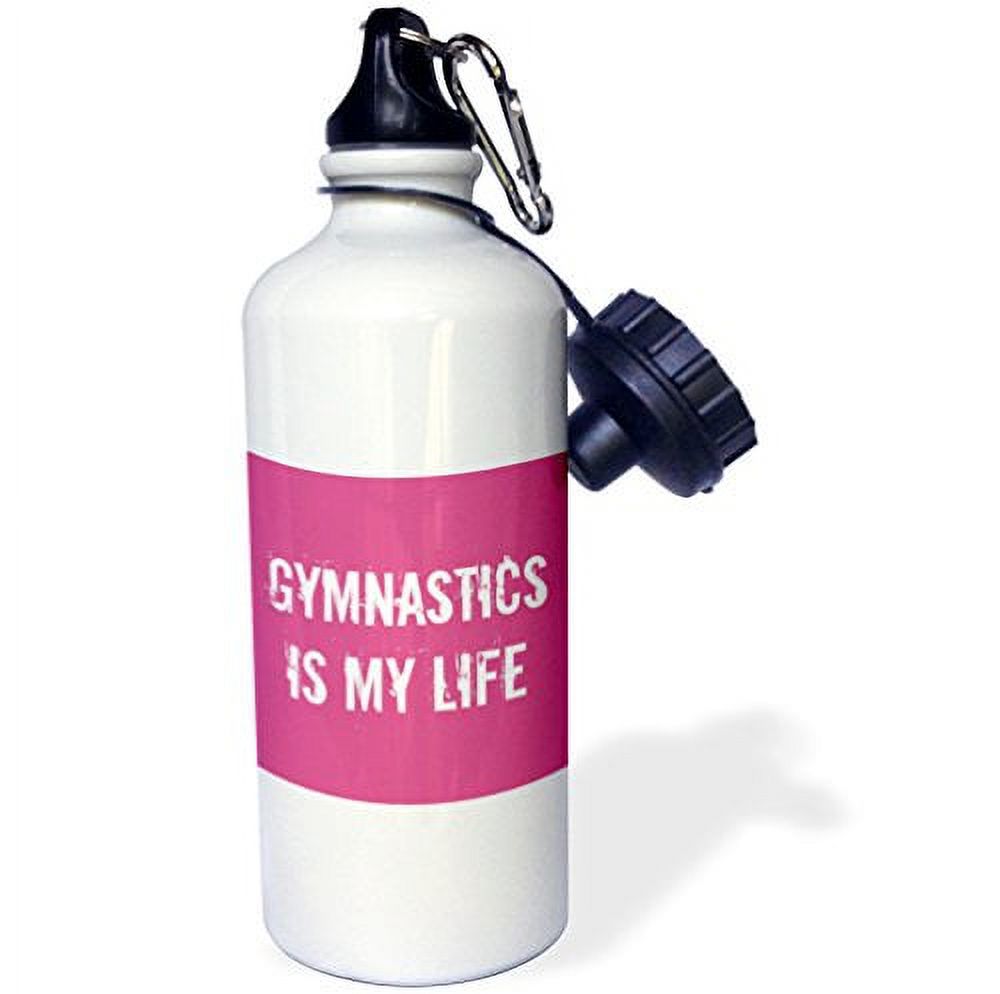 Pink White 21 oz Sports Water Bottle F525