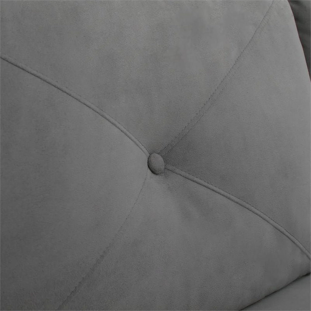 Gray Sectional with Rolled Arms Q9035