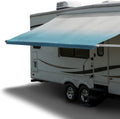 RV Awning Fabric Replacement 19 Foot Blue Heat Sealed D1580
