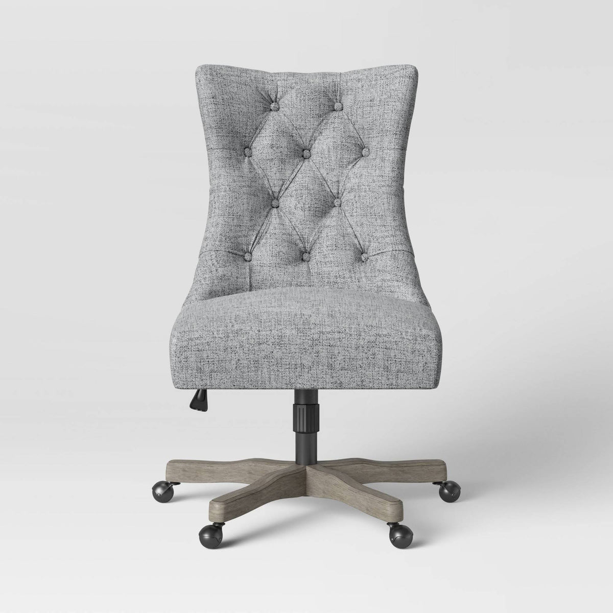 Tufted Back Office Chair Light Gray E446744