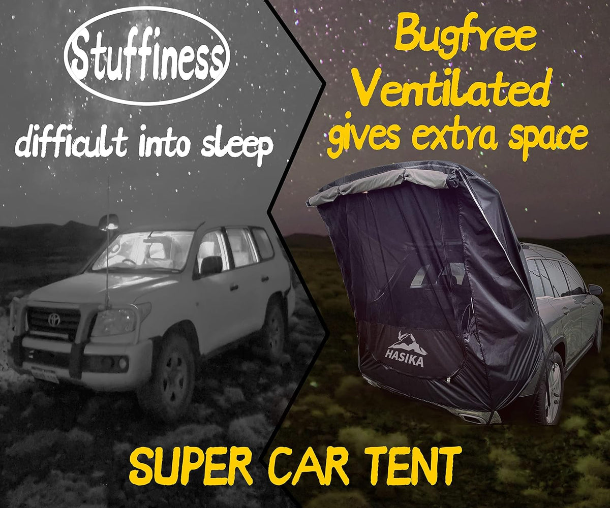 Yellow Waterproof Awning Tent for SUV T652175