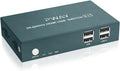 HDMI KVM Switch 2 Port, Ultra HD 4K@60Hz, USB 2.0 Hub F673