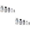 White Hand Drawing Dolls 2 Sets K2066