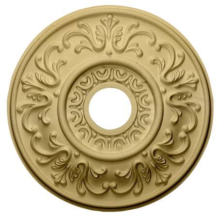 18x22OD x 3 1/2x22ID x 1x22P Hand-Painted Clear Yellow Ceiling Medallion Q29248