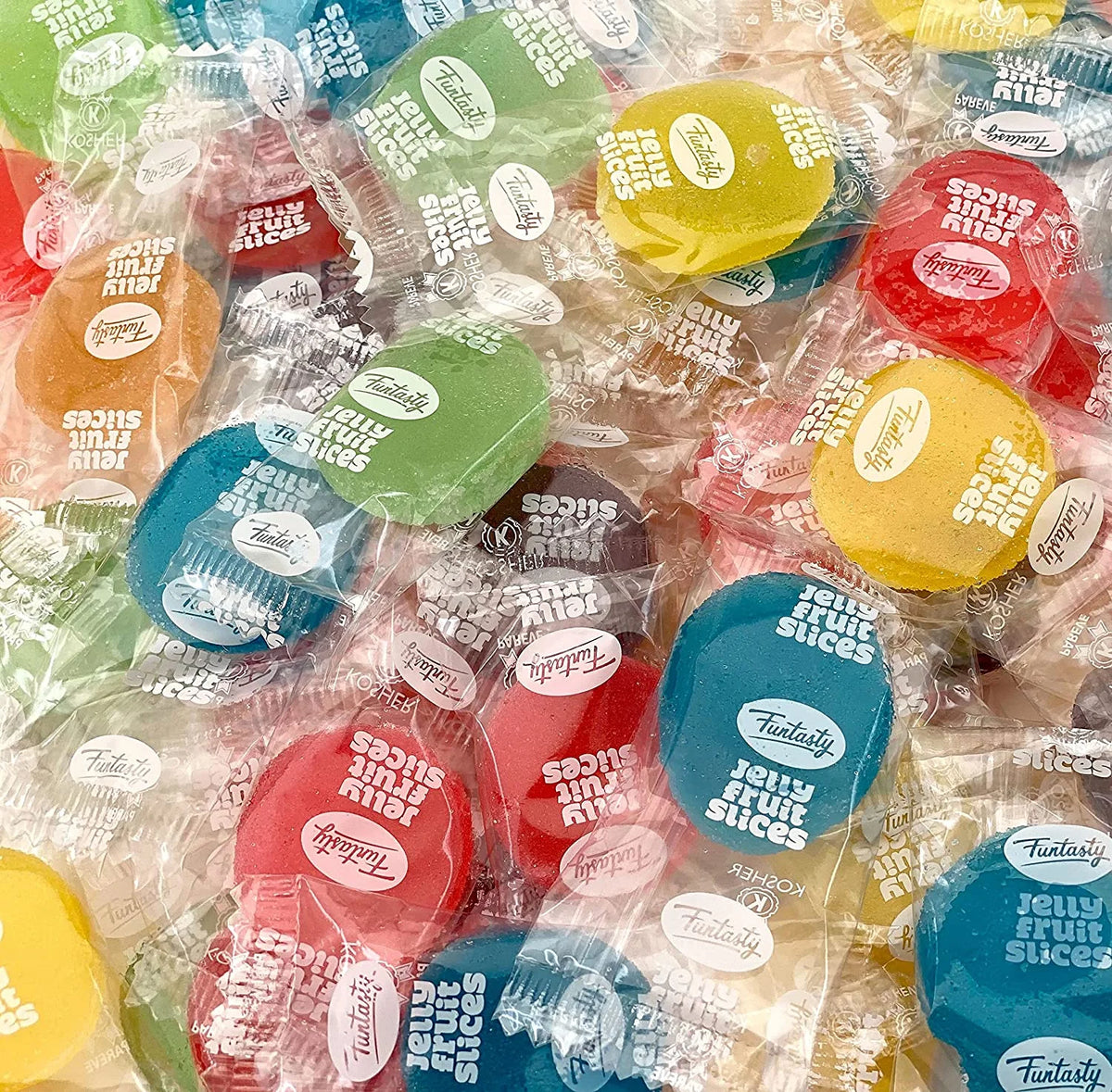 Fruit Disk Jelly Patties Candy, 2 Pounds J454106