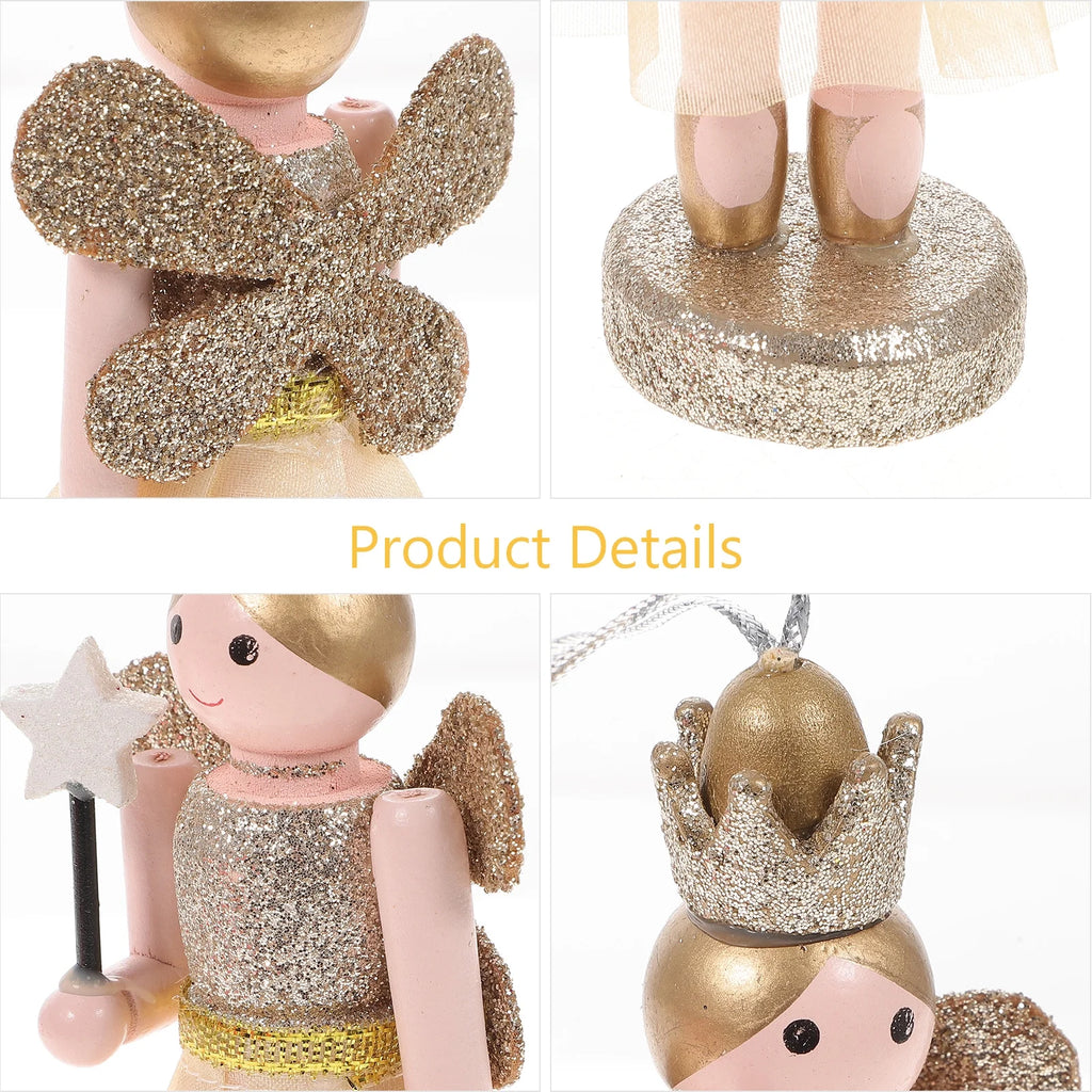3Pcs Wooden Nutcracker Doll Toys P78458
