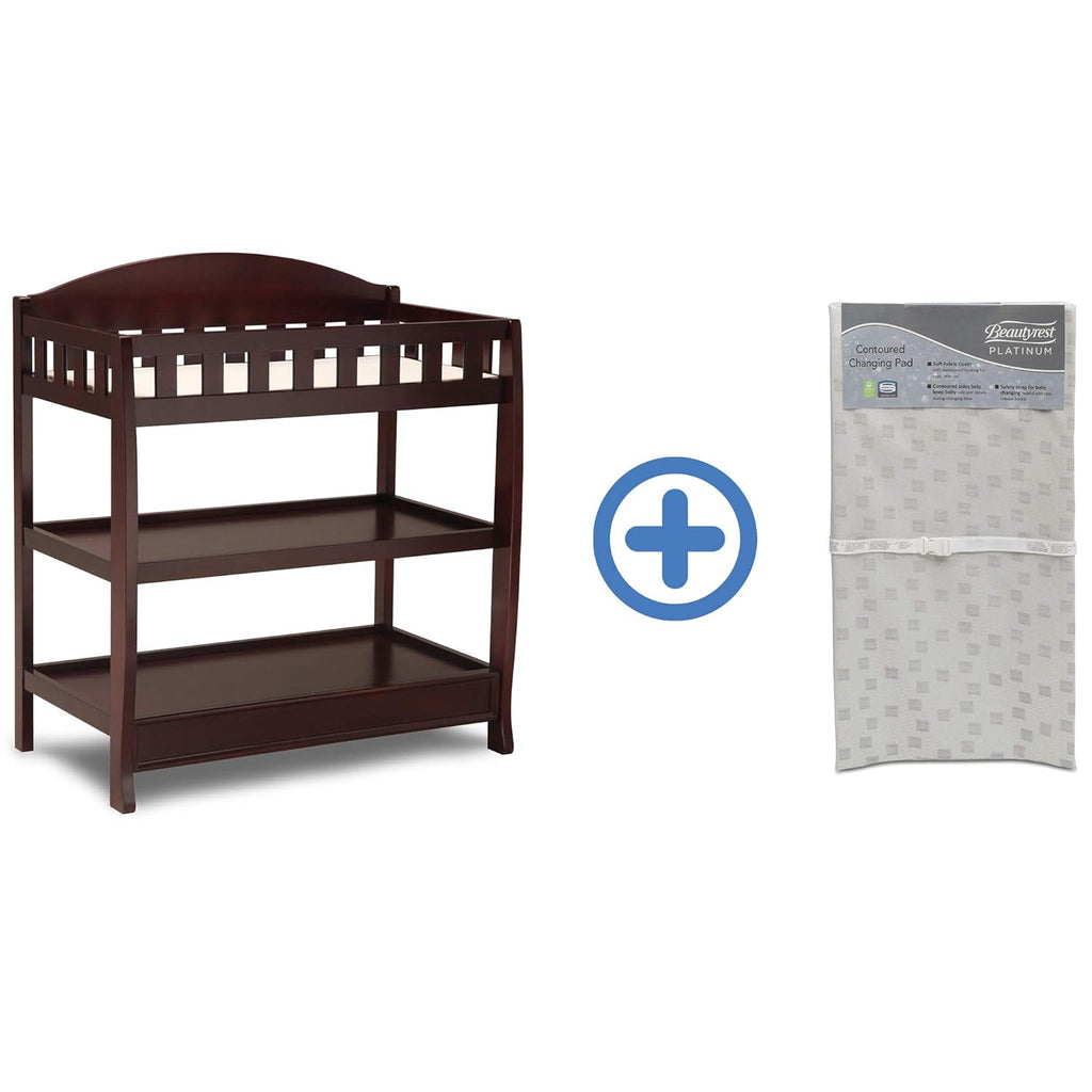 White Infant Changing Table with Pad F307173