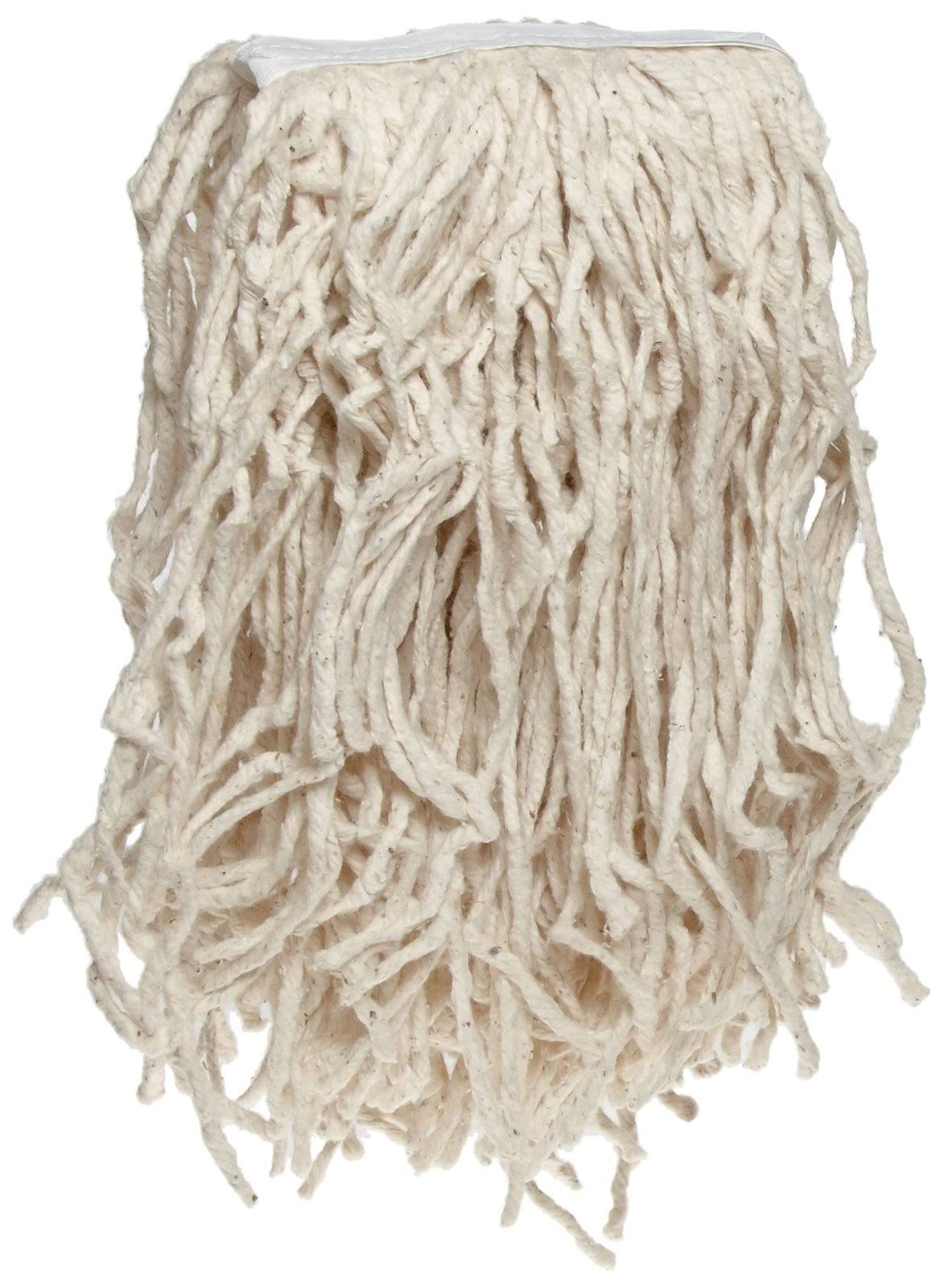 White Cotton 4-Ply Cut-End Mop Head (Case of 12) F115