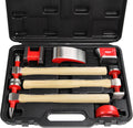 7-Piece Auto Body Repair Kit with Carbon Steel Hammer Heads and Dollies A86478
