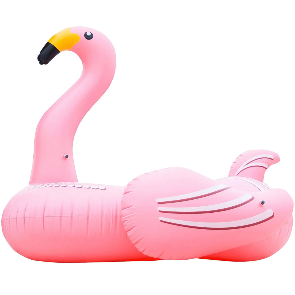 Pink Inflatable Flamingo Swimming Pool Floating Raft H495958