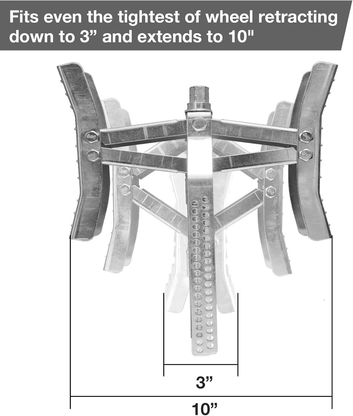 Camper Wheel Chock Stabilizer 2 Sets, RV Tire Scissor Locking X Chock, Pack of 2 A3005