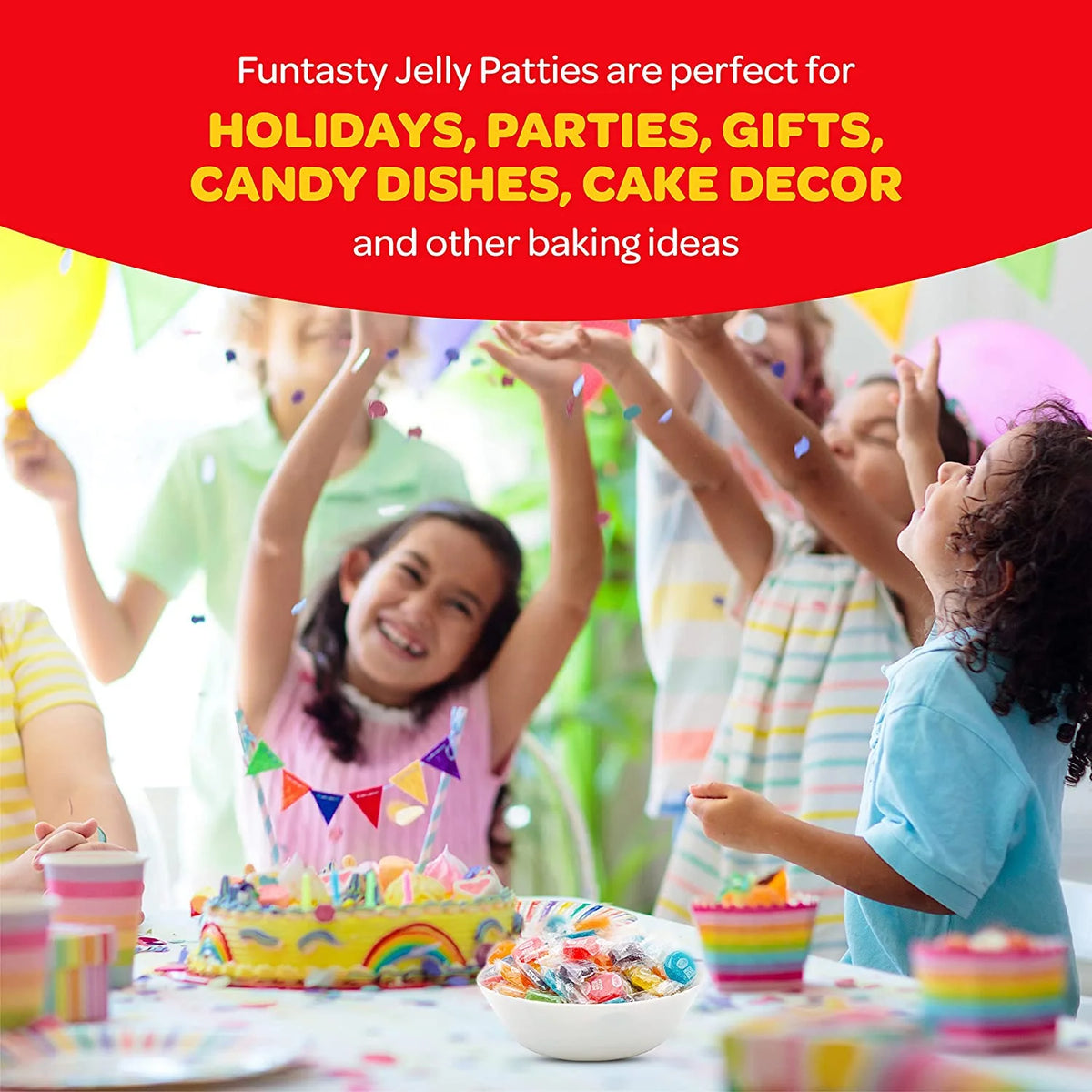 Fruit Disk Jelly Patties Candy, 2 Pounds J454106