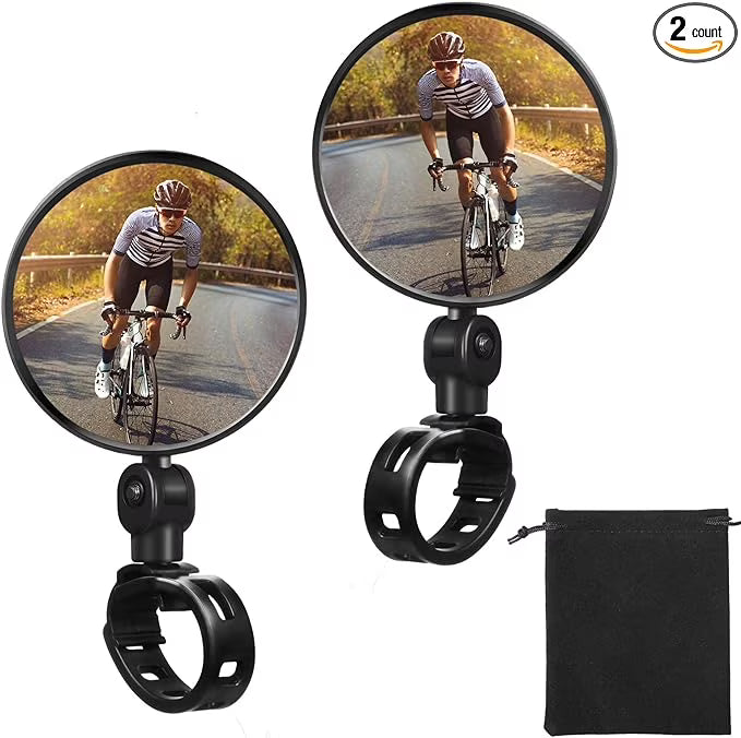 2 Pieces Bike Rearview Mirror for Mountain Road Bike U941