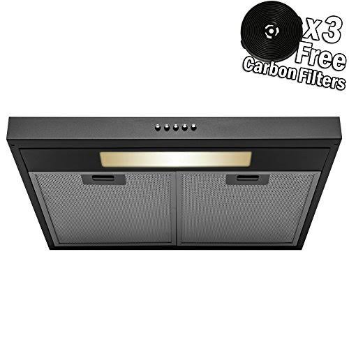 Black Stainless Steel Under Cabinet Range Hood G6894