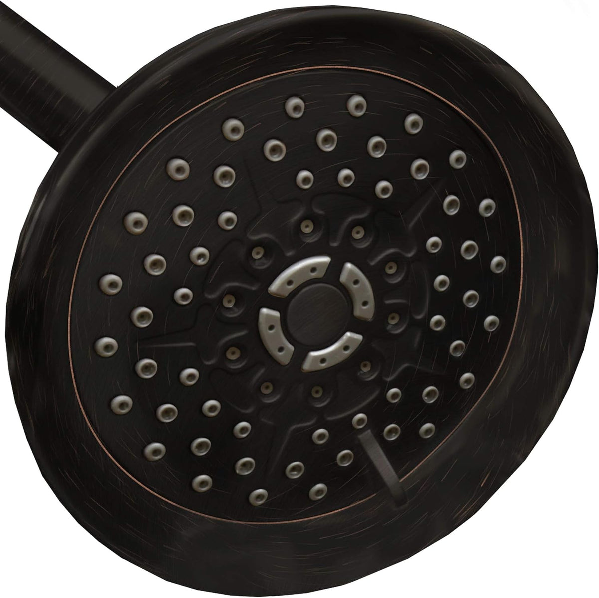 Brushed Nickel 5 inch Adjustable High Pressure Shower Head, Pack of 2 J30406