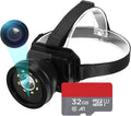 32GB 1080P Rechargeable Headlamp Body Camera with Night Vision T828300