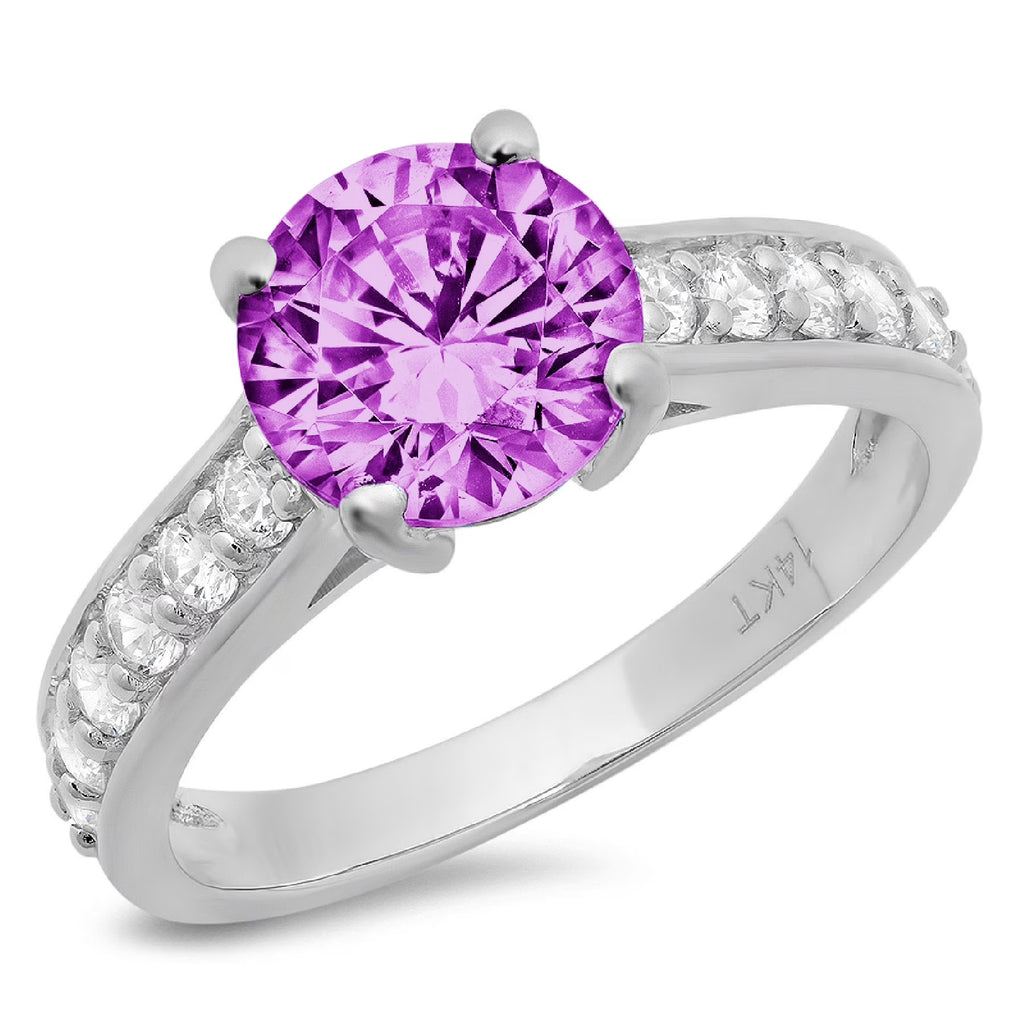 18k White Gold Engagement Ring T810686