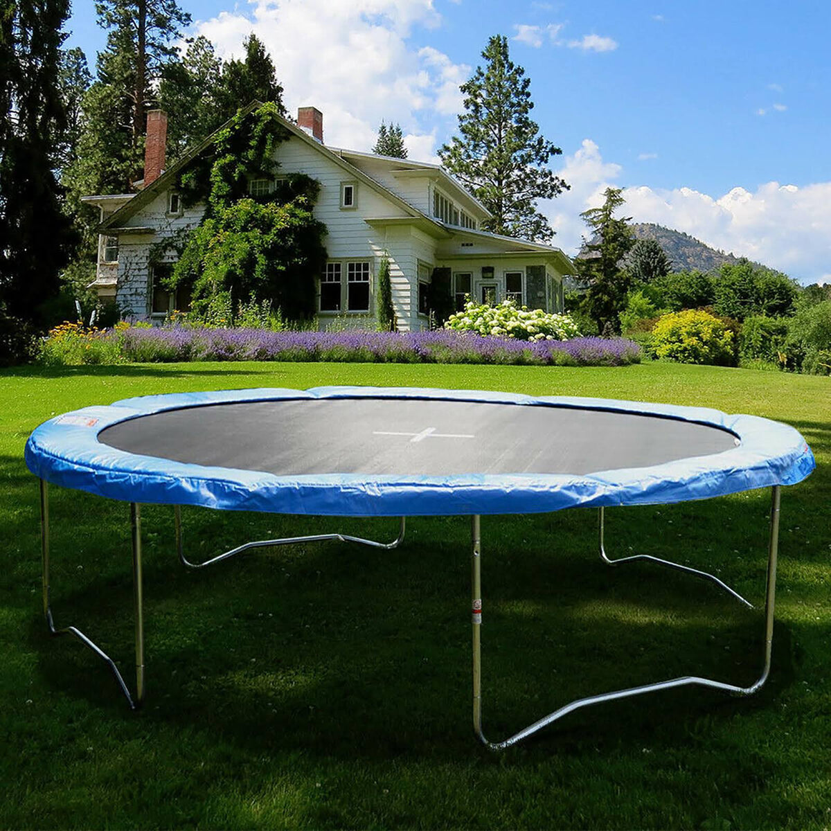 Blue Safety Frame Pad for Trampoline D490