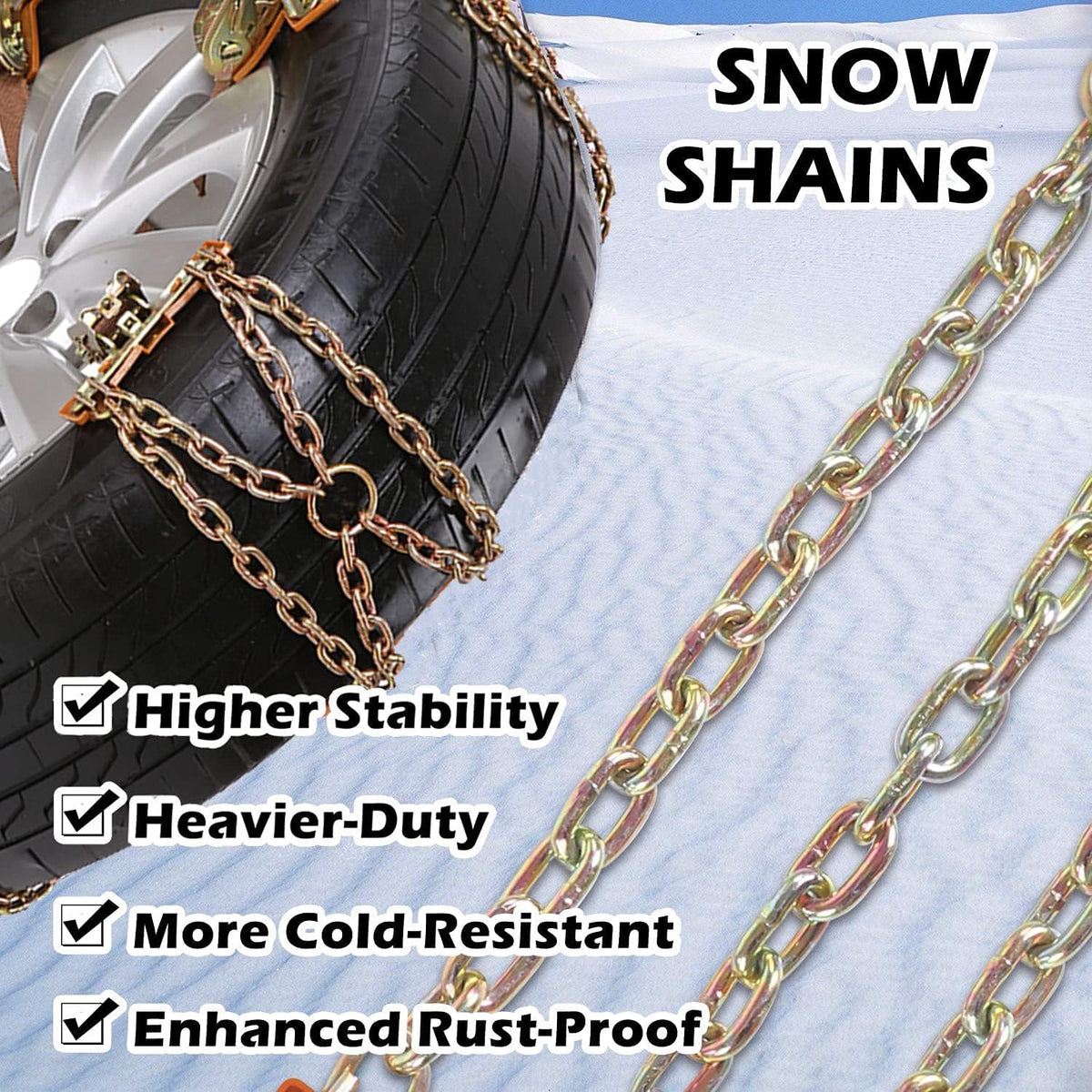Snow Chains for Tire Width 225-285mm Q5111