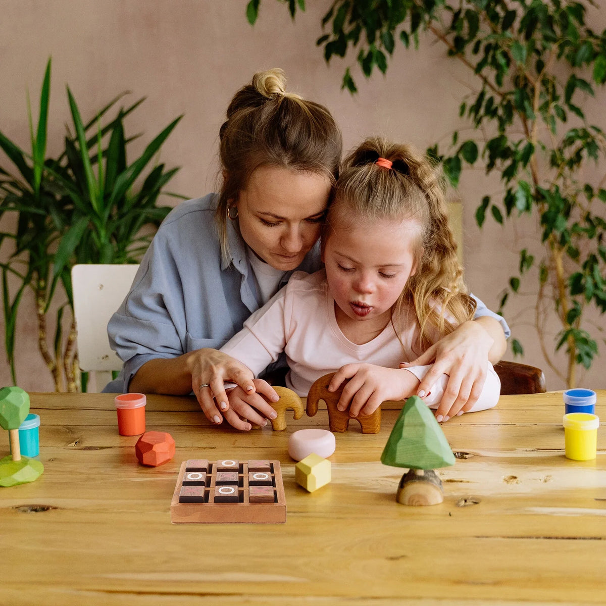Tic Tac Toe Wooden Board Game Toy V8012