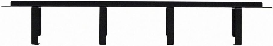 4-Pack 1U 19-Inch Rack Mount Cable Management Panel Black F48782